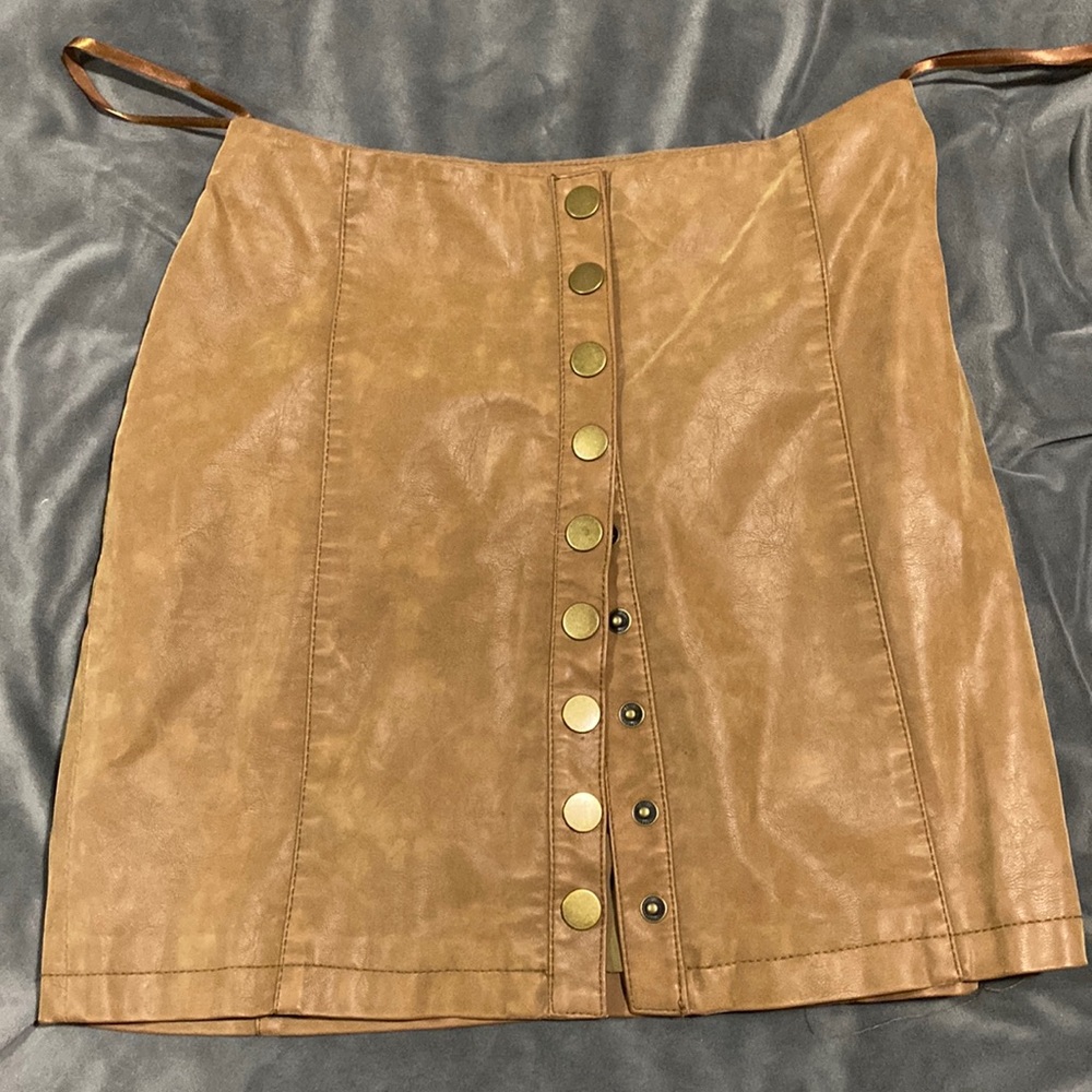 Free People Suede Skirt
